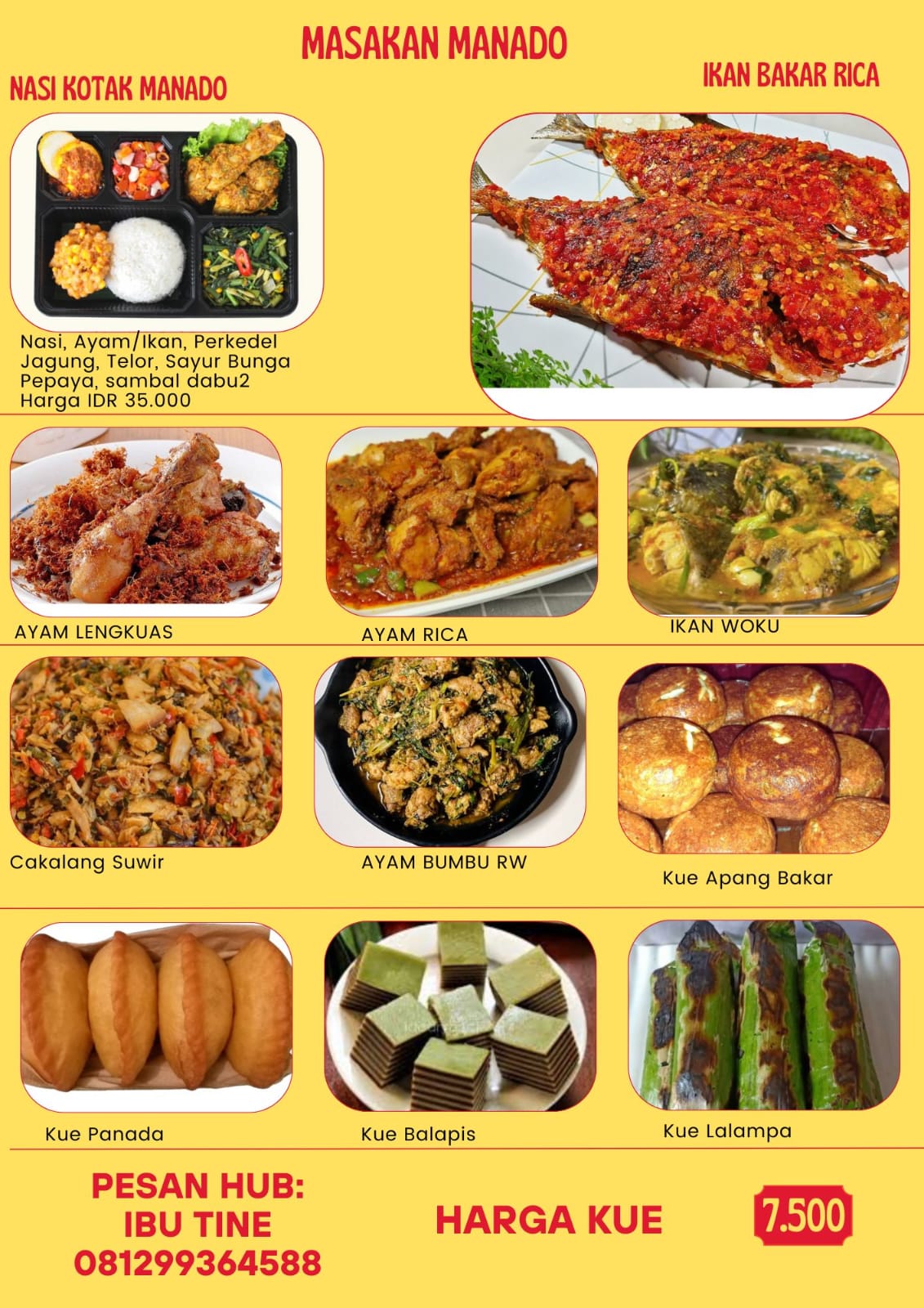 Menu Bu Christine Pandey