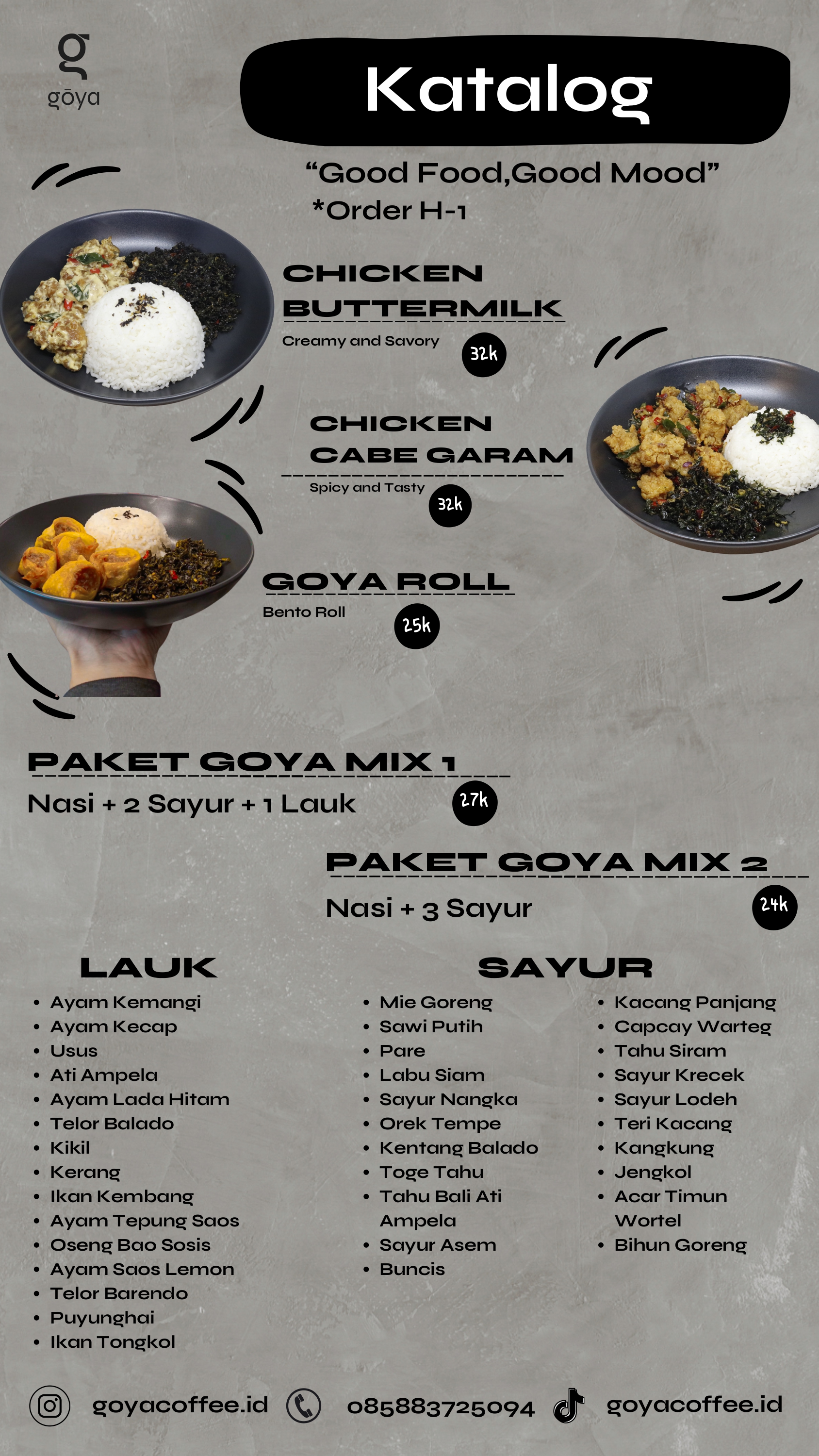 Menu Goya 2