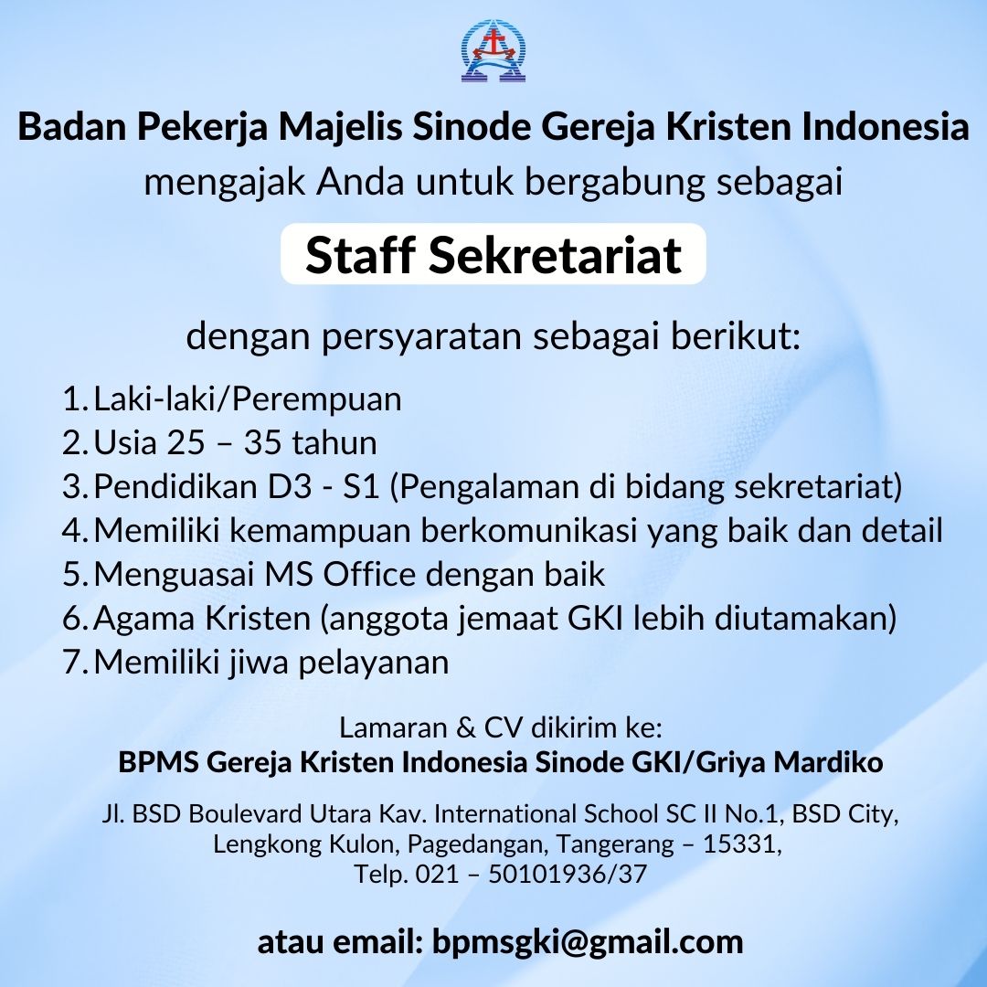 IG INFO Loker BPMS GKI