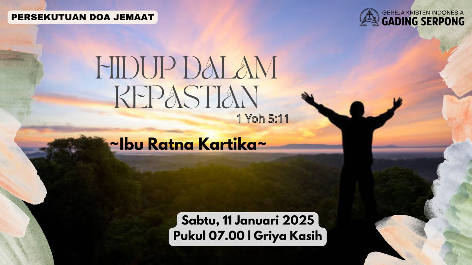 Persekutuan Doa Jemaat | 11 Januari 2025