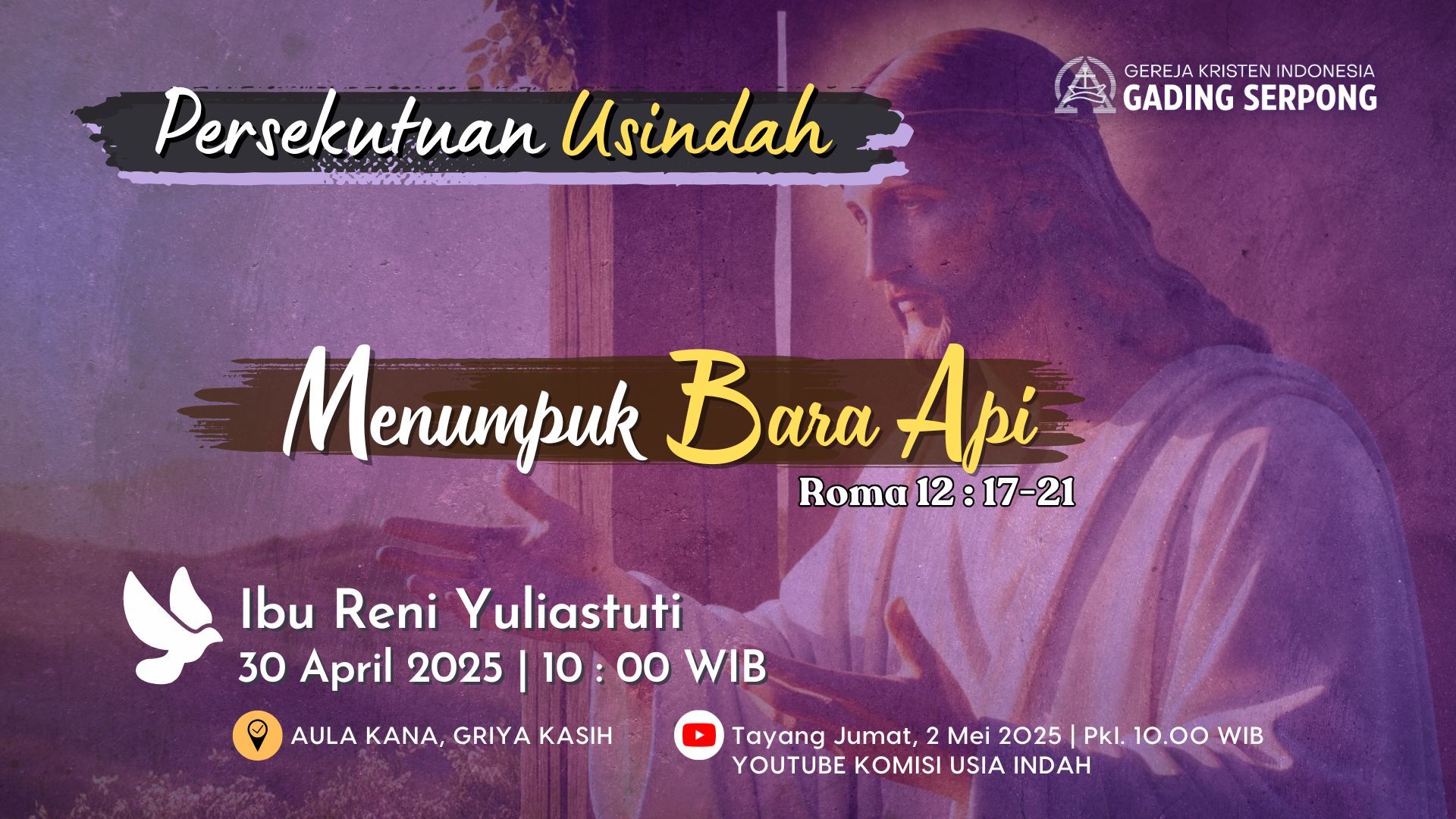 Persekutuan Usia Indah | 30 April 2025