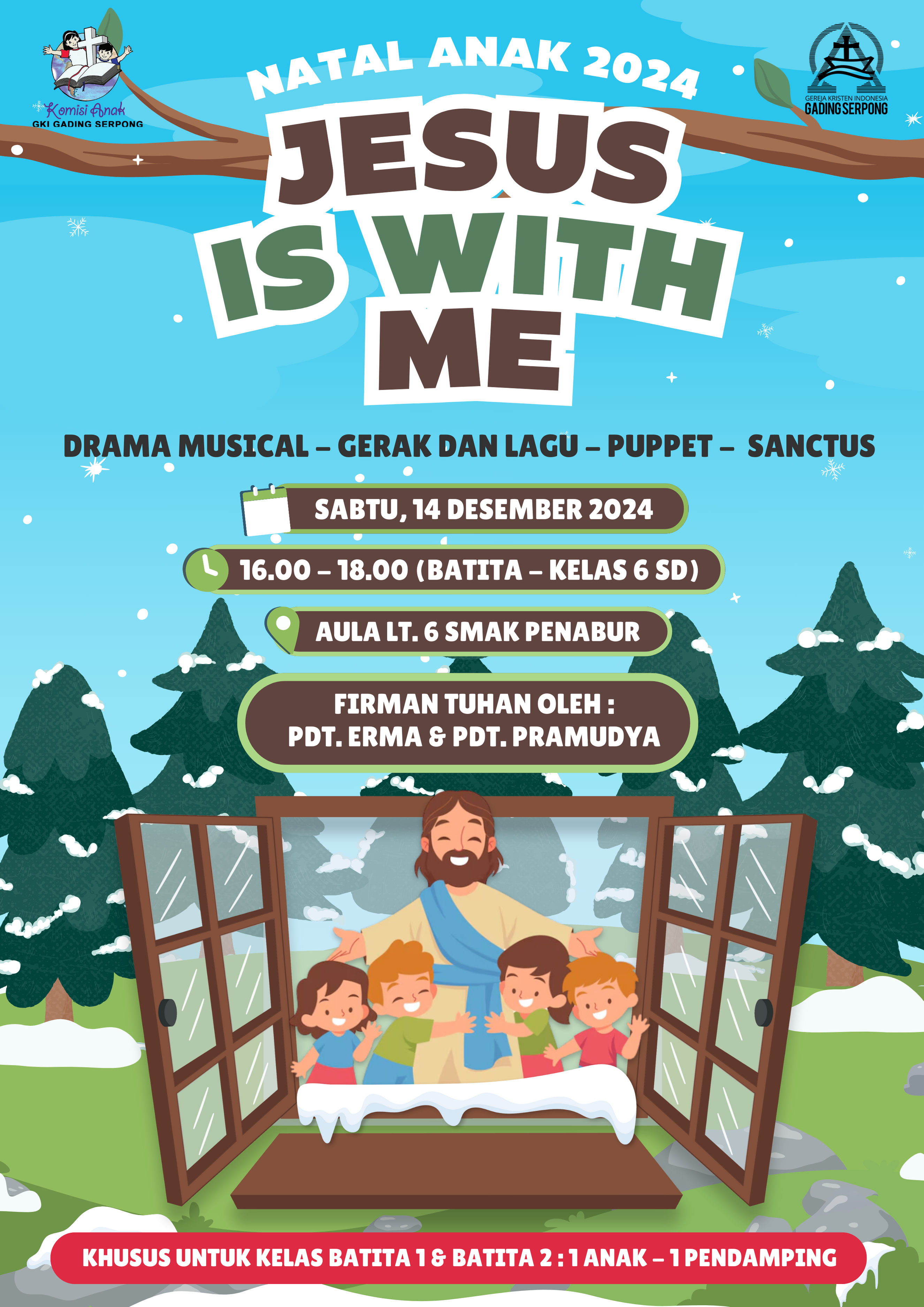 Natal Anak 2024: Jesus Is With Me