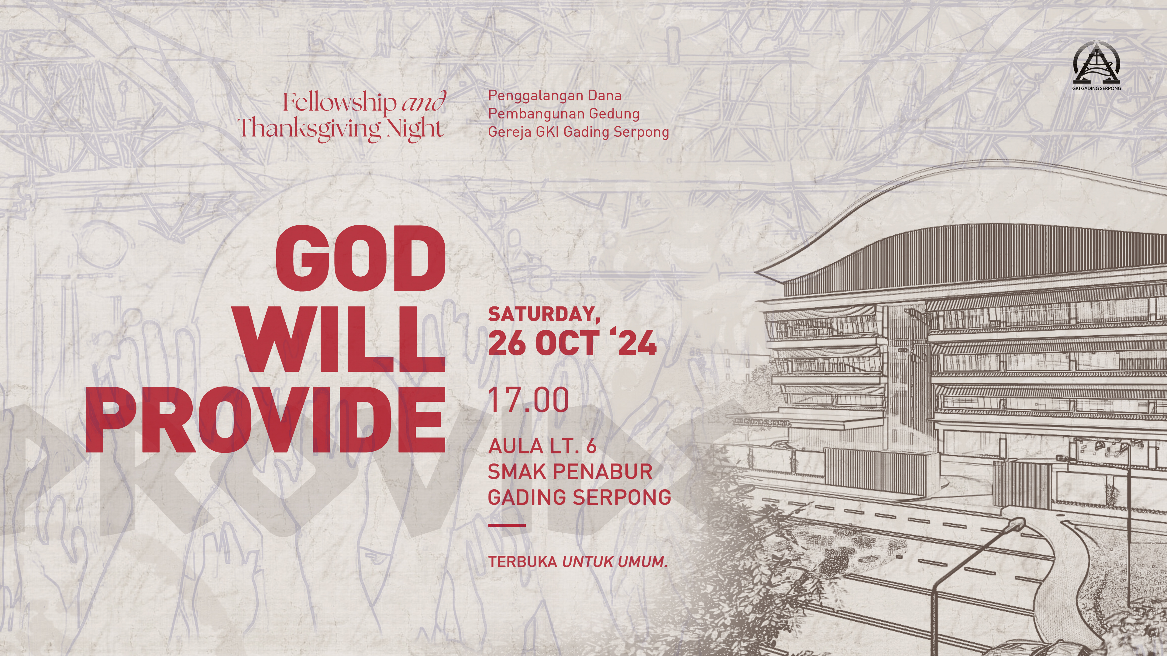 GKI Gading Serpong: Fellowship & Thanksgiving Night 26 Oktober 2024