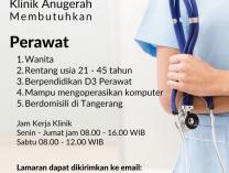 Info Lowongan Kerja | Perawat Klinik Anugerah