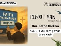 Persekutuan Dewasa (Sabtu) | 3 Mei 2025