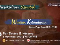 Persekutuan Usia Indah | 6 November 2024