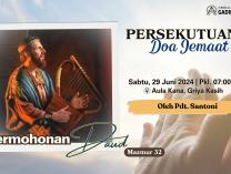 Persekutuan Doa Jemaat | 29 Juni 2024