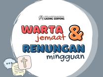 Daftar Peserta Baptis Kudus Anak | Minggu, 26 Mei 2024