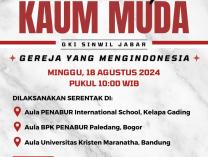 Kebaktian Raya Kaum Muda GKI Sinwil Jabar 18 Agustus 2024