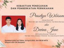 Kebaktian Peneguhan dan Pemberkatan Pernikahan | 26 April 2025